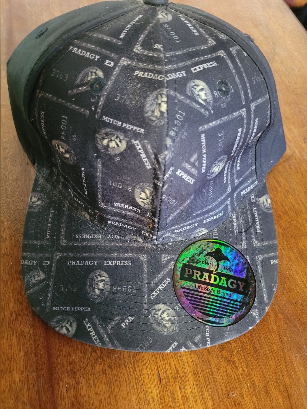 Pradagy Express Black Logo Snapback Cap (C02)